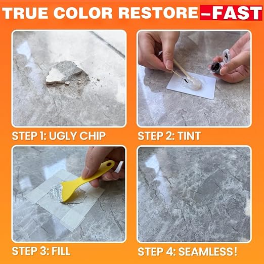 Granite Epoxy Repair Kit for Countertop, Color Match for Chips & Cracks | - Image 6