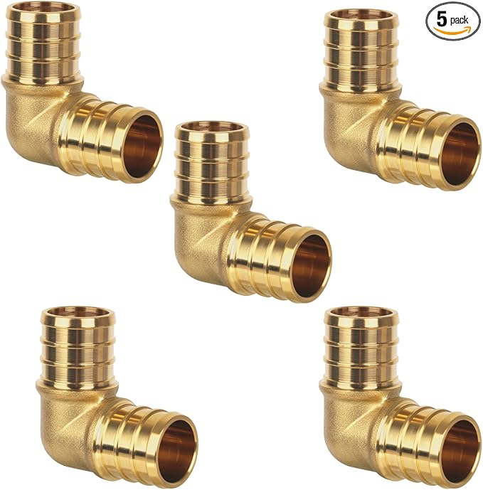 Pex Fittings, Heavy-Duty Brass Crimp Fittings by KAINGA