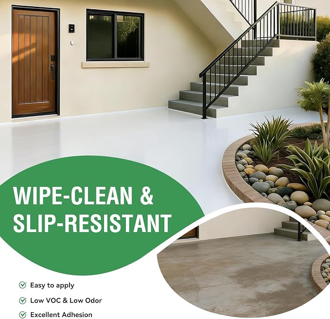5 gallon, Professional Floor or Wall Paint Kit) -Acrylic Concrete Coating - Image 3