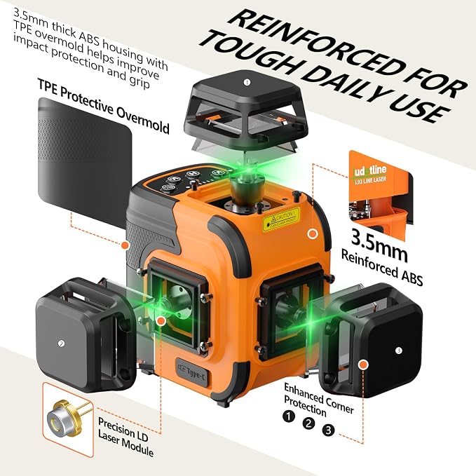 360° Lasers Level Self Leveling laser levels Professional tools | 3x360° laser - Image 3
