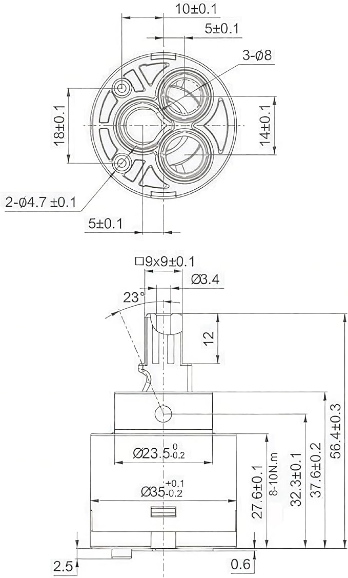 35mm Faucet Cartridge, Compatible - Image 7