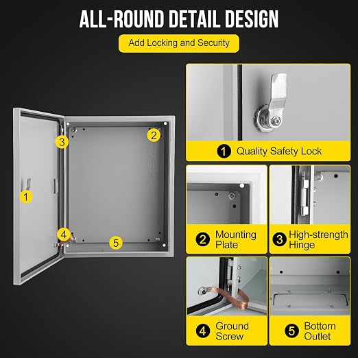 Garvee Outdoor Electrical Box, NEMA 4X Electrical Enclosure Box IP66 Waterproof - Image 3