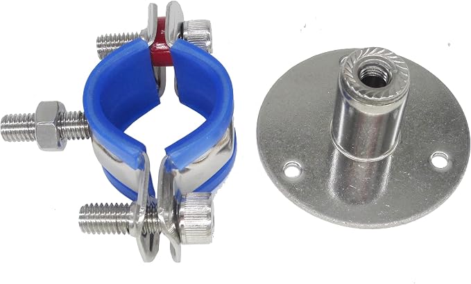 Stainless Steel Adjustable Pipe Clamp Bracket, Heavy-Duty, - Image 3