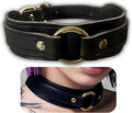 Black Choker Necklaces for Women, 100% Genuine Leather Fur,Collar for Man and Woman, Premium Goth Punk Accessory