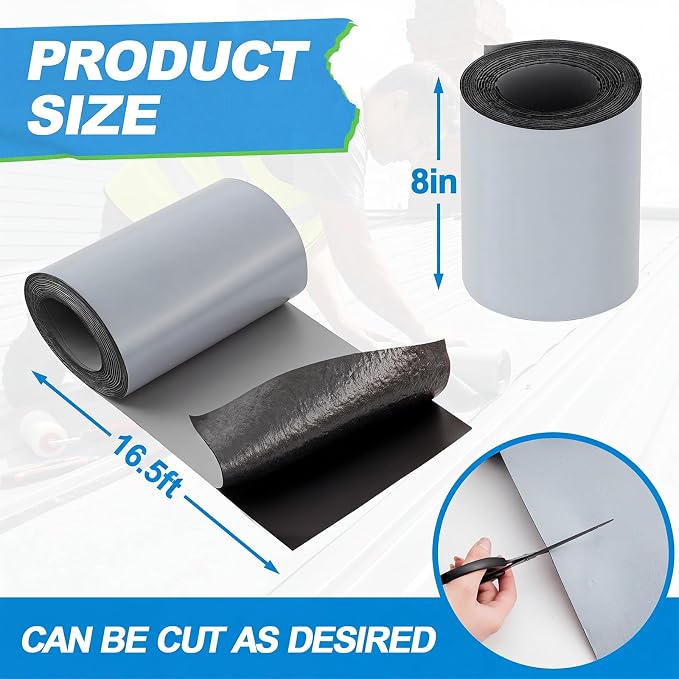 8in x 16.5ft Roof Waterproof Tape, Heavy Duty TPU Self-Adhesive Leak Repair - Image 2