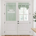 RYB HOME 100% Blackout Short French Door Linen Curtain by RYBHOME