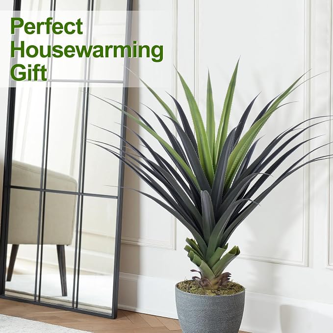 4ft Artificial Spiked Agave Plant, 48inch Faux Agave Plants Indoor Realistic - Image 8