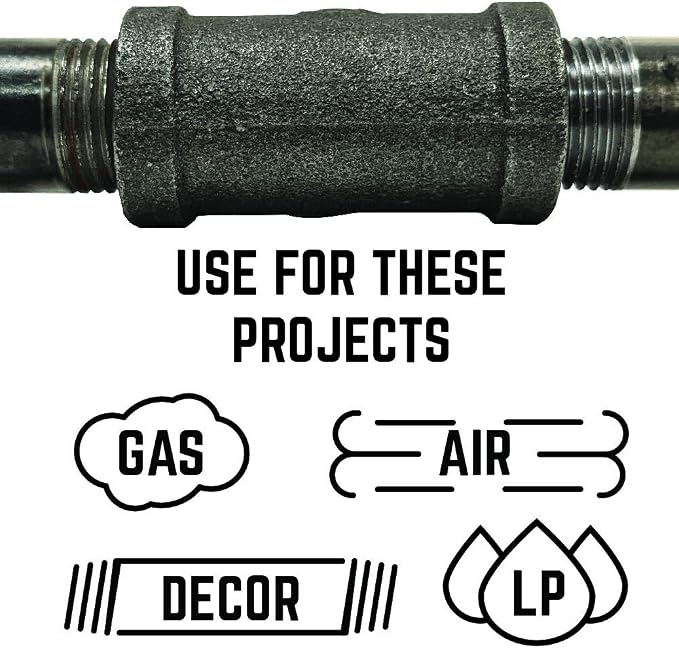 PIPE DECOR Coupling Fitting, 3/4 Inch, DIY Furniture, and Standard 3/4 Inch - Image 5