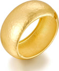 Statement Golden Matte Bracelet for women Minimalist Chunky Brushed Bangle Bracelet Vintage Thick Wide Cuff bracelet Gold Plated Open Cuff Geometric Bracelet