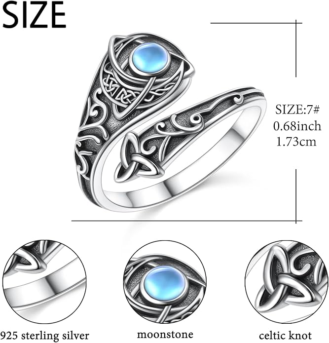 Hamsa Hand of Fatima Lotus Evil Eye/Love Heart/Butterfly/Rose Spoon Adjustable Open Rings 925 Sterling Silver Statement Ring Jewelry Gifts for Women