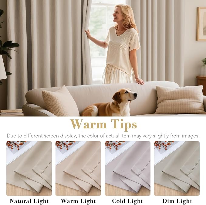 H.VERSAILTEX Thermal Insulated Blackout Window Panels Microfiber - Image 5