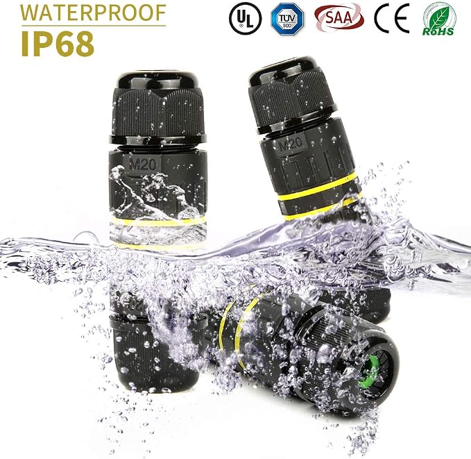 3 Pole Wire Connector Waterproof IP68 External Electrical Junction Box - Image 2