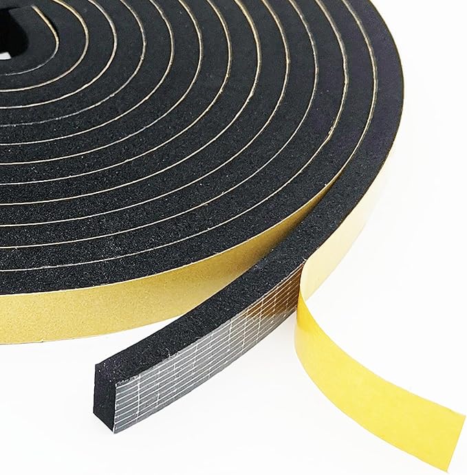 Topiverse Weather Stripping, Door Seal Strip, 1/2 in x 1/4 in x 13 Ft | Strong by Topiverse