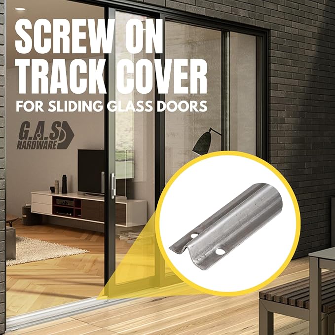 Screw on Track Cover for Sliding Patio Glass Doors | Fix Sliding Glass Door - Image 3