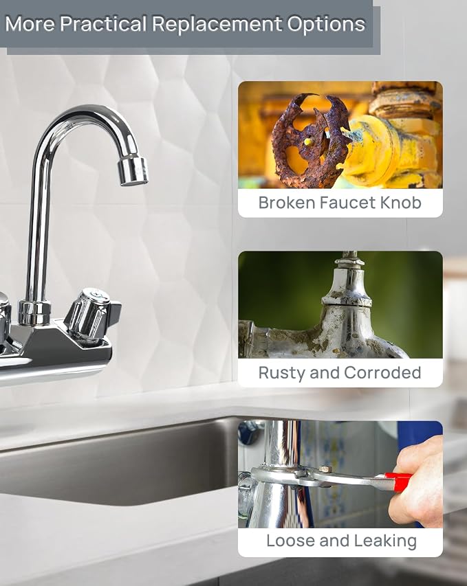 Commercial Faucet Handle Replacement Kit Outdoor Faucet Handles 0.43 Round Stem - Image 5