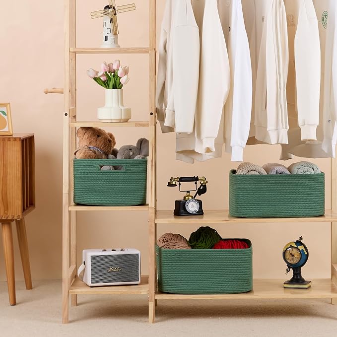 MiniArk Large Storage Baskets for Organizing, Baby Nursery, Toy Bins Box - Image 3
