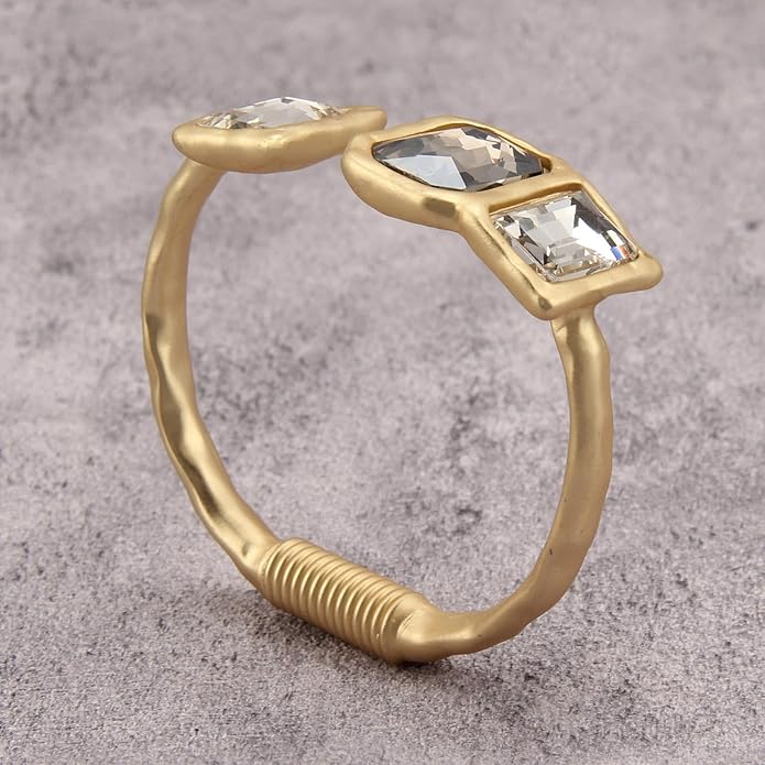 Gold Cuff Bracelet for Women Silver Beaded Bracelets Open Bangle Stackable Stretch Bead Bracelet Boho Jewelry Gifts for Wife Couple