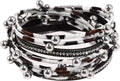 VIBILIA Boho Leather Wrap Bracelets for Women Multi-Layer Bracelets with Strong Clasp Jewelry for Women