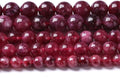 36pcs 10mm Natural Garnet Jade Gemstone Round Loose Spacer Beads for Jewelry Making Healing Energy Stone Beads DIY Bracelets Necklaces 15" (10mm, Garnet Jade)