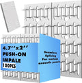 100 Pcs Blulu Impaling Clips Acoustic Panels, Drywall Repair Impaler Push-on by Blulu