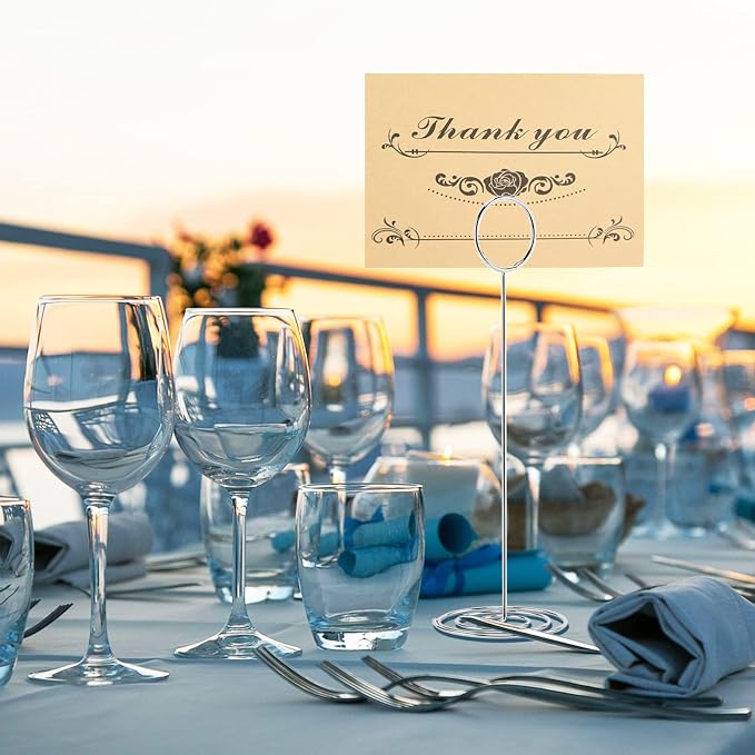 Table Number Holders, Photo Holder | Picture Holder, Card Stand Name Menu Clips - Image 4