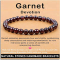 AD Beads Handmade Gemstone Stretch Elastic Bracelet Crystal Healing Reiki Nature's Beauty and Spiritual Essence Unisex