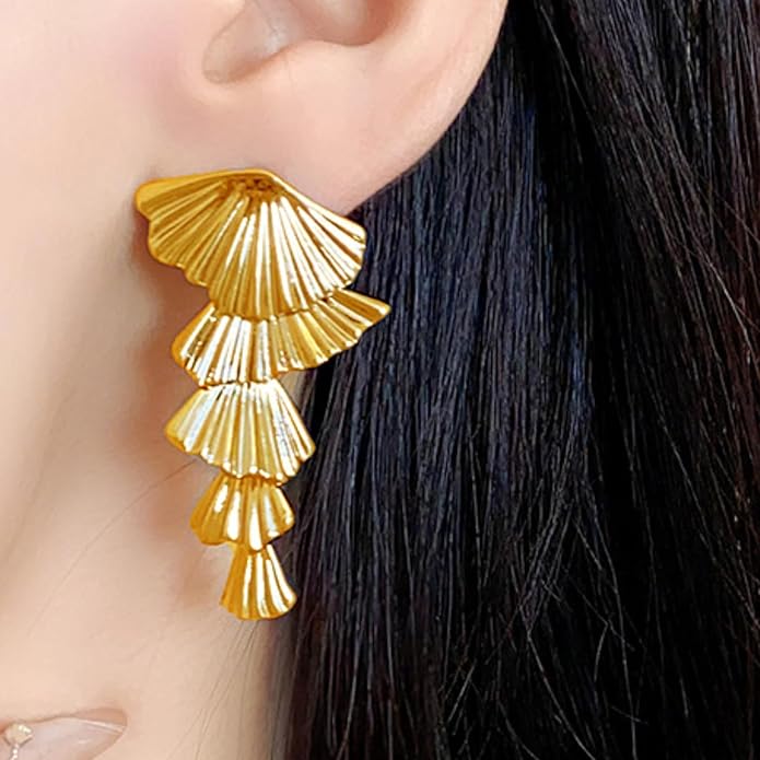 Seashell Starfish Earrings Beach Jewelry for Women Pearl Drop Shell Earrings Ocean Beachy Fashion Accessories Womens Summer Outfits 2026 Tropical Vacation Outfits Beach Vacation Clothes Dresses