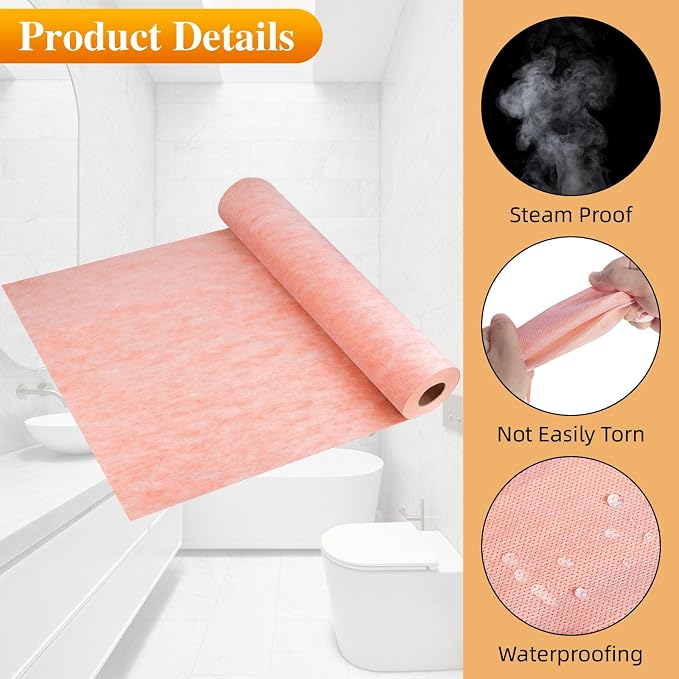 Waterproofing Membrane Band for Shower, Waterproof Membrane Tape-3.8Ftx29Ft | - Image 5