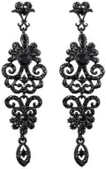 mecresh Gold/Silver Rhinestone Chandelier Wedding Bridal Dangle Earrings