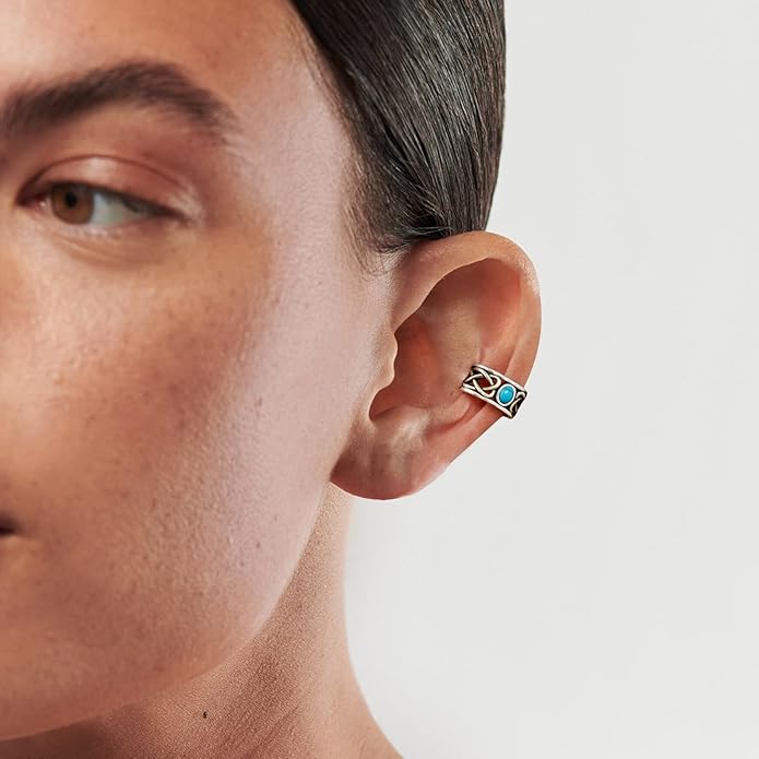 CHIC & ARTSY 925 Sterling Silver Ear Cuffs for Women, Non Piercing Clip On Cartilage Cuffs, Adjustable Fake Conch & Helix Earrings, Gold Plated & Oxidized Various Styles