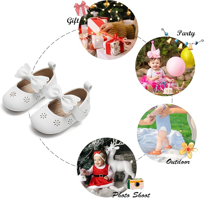Soft Sole Baby Shoes - Infant Baby Walking Shoes Moccasins Rubber Sole Crib Shoes
