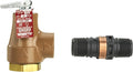 Watts 374A-030-FS Iron Boiler Pressure Relief Valve, 3/4 Inch, 30 psi Pressure by WATTS