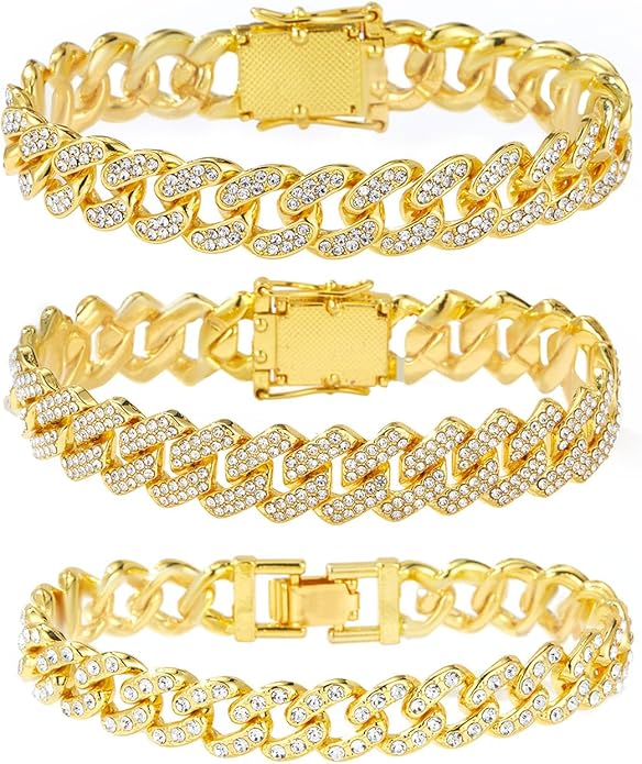 14K Gold Plated Ankle Bracelets for Women Cuban Link Anklets Plus Size Silver Ankle Bracelet Layered Link Anklet Set Rhinestone Bling Anklets Silver Jewelry for Women Gift Set