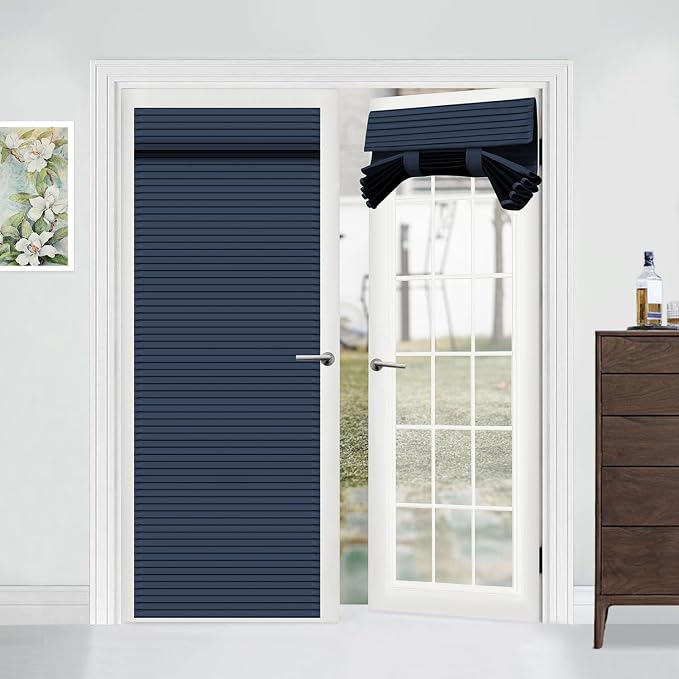 Muamar French Door Curtains Privacy Door Blind, Front Door Window Curtain by Muamar