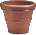 Crescent Garden Brunello Planter, Classic Rolled-Rim Plant Pot, Lightweight by CrescentGarden