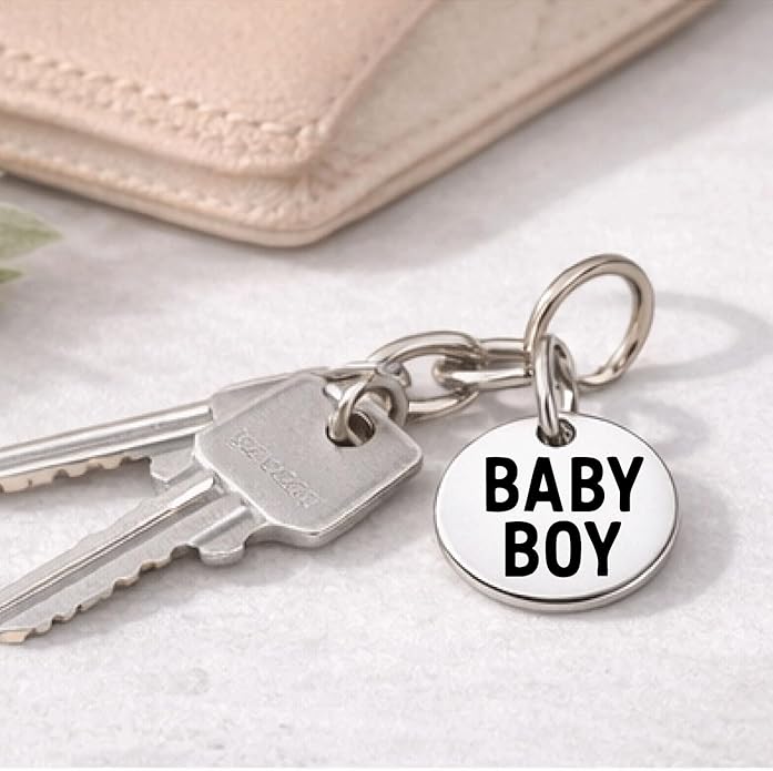 SM Design Pregnancy & New Baby Charm Set – Set of 4 Meaningful Stainless Steel Charms – Great for Crafting, Making Bracelets and Necklaces - Meaningful Keepsake Charms for Expecting & New Moms