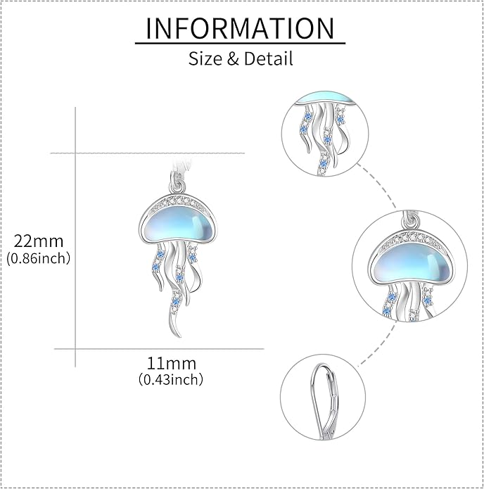 925 Sterling Silver Earrings for Women Dangle Drop Earrings Jewelry Gifts