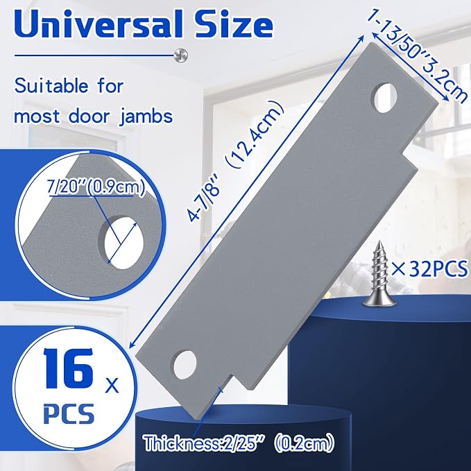 Zonon 16 Pcs Door Strike Plate Filler - Image 2