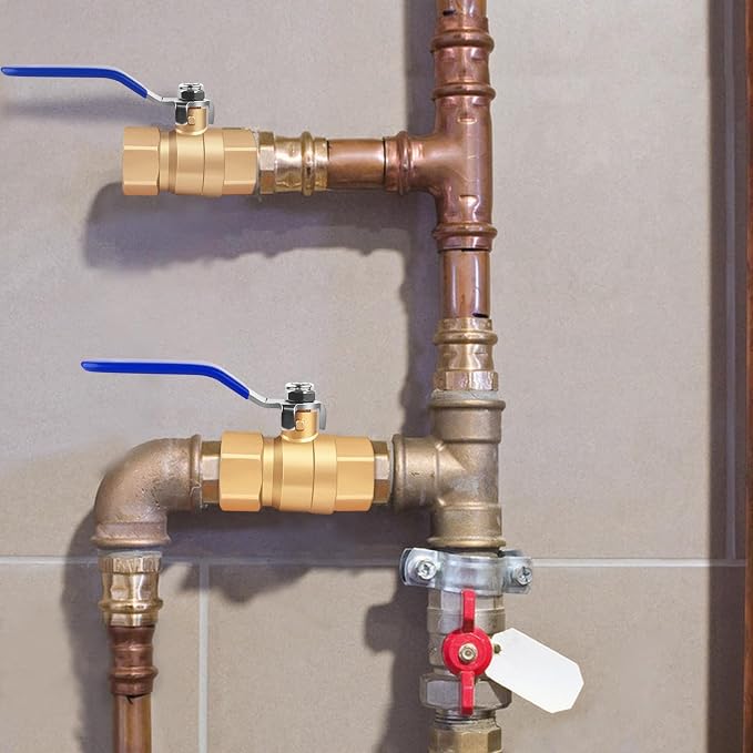 1 inch Forged Brass Ball Valve, 600 WOG Long Handle Metal Plumbing Full Bore - Image 8