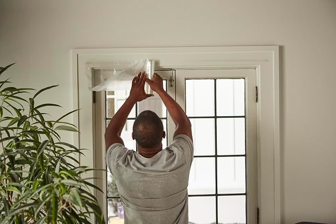 Duck Brand Winter Window Insulation Kit – Window Seal Rolled Shrink Film Covers - Image 3