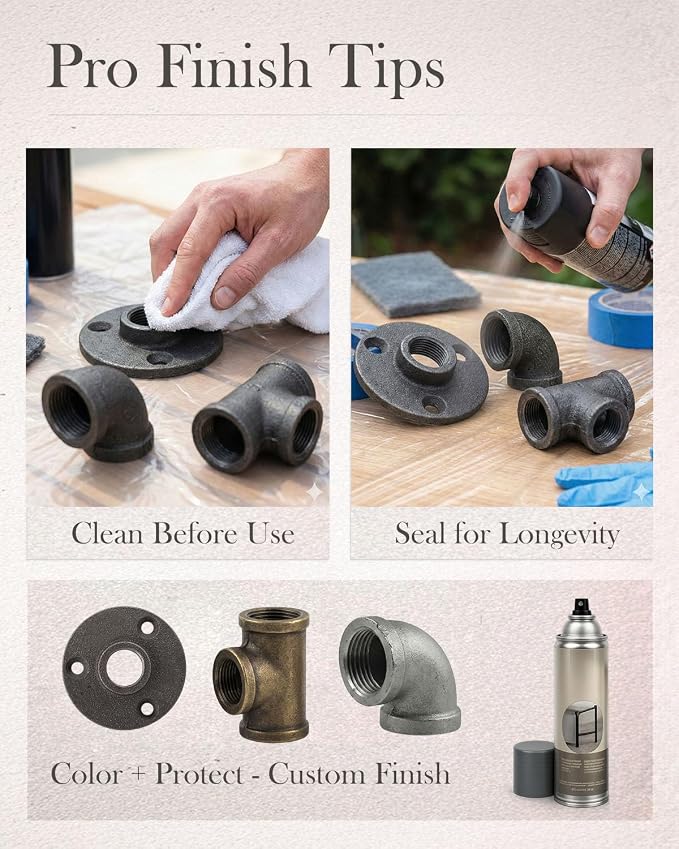 30 Pack 1/2 Inch Cast Iron Pipe Fittings - Image 8