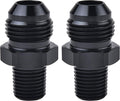 EVIL ENERGY 8AN Male Flare to 1/4" NPT Pipe Fitting Adapter Aluminum Straight by EVILENERGY