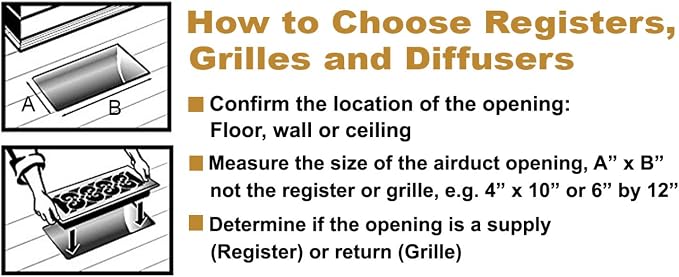 Decor Grates Metal Oriental Decorative Air Vent Cover 4x12 - Image 8