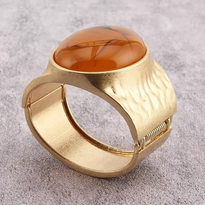 Gold Cuff Bracelet for Women Silver Beaded Bracelets Open Bangle Stackable Stretch Bead Bracelet Boho Jewelry Gifts for Wife Couple
