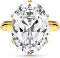 Linawe Cubic Zirconia Imitation Diamond Moissanite Rings for Women, 14K Gold/Rose Gold/Silver Adjustable Chunky Ring, Costume Rhinestone Jewelry for Wedding Engagement