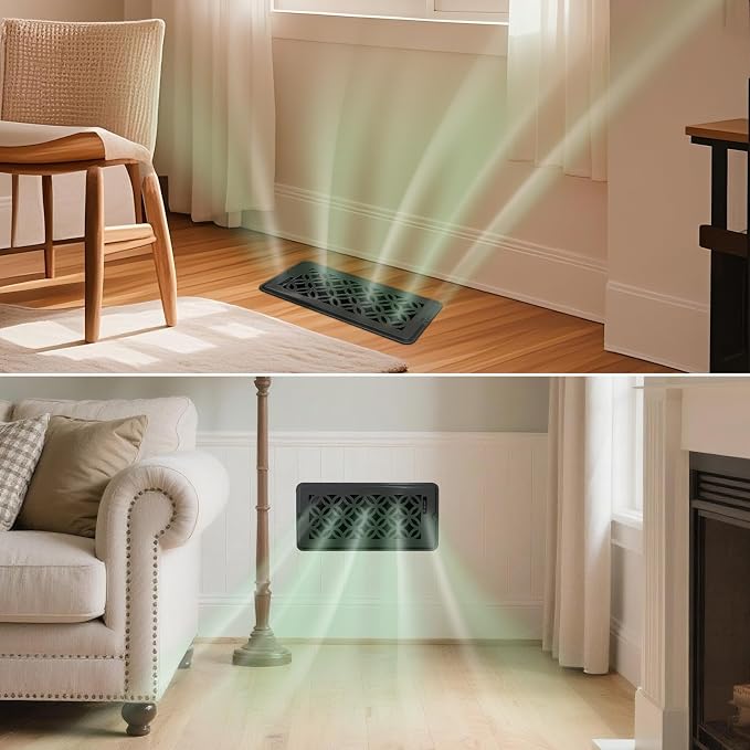 4x8 Vent Covers for Home Floor, Floor Vent Cover, Air Vents, All Steel Heavy - Image 3