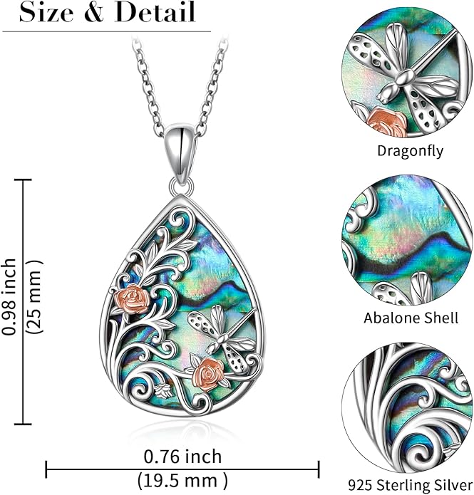 FLYOW 925 Sterling Silver Cute Animal Jewelry Hummingbird/Butterfly/Wolf/Corgi/Cat/Snake/Spider/Bat/Penguin/Bear/Opossum/Frog/Guinea Pig for Women Mother Friend Animal Lovers