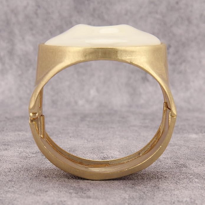 Gold Cuff Bracelet for Women Silver Beaded Bracelets Open Bangle Stackable Stretch Bead Bracelet Boho Jewelry Gifts for Wife Couple
