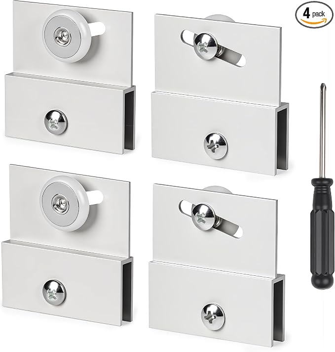 4 Pcs Shower Door Rollers, M 6054 Sliding Glass Door Rollers – Frameless Shower by Unknown