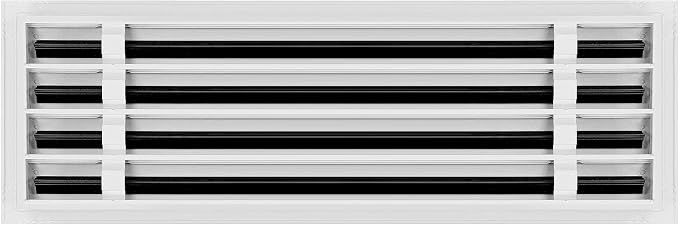 BUILDMART - 24x8 White Modern AC Vent Cover - Decorative Air Vent - Standard - Image 2